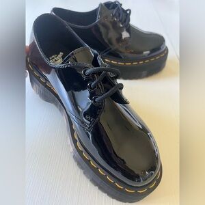 NEW Dr. Martens 1461 Black Patent Leather Oxford Platforms. NWO box.